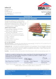 Isothane Ltd. Duratherm OS. Duratherm OS roof insulation. Product sheet 1