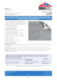 Actis S.A. Actis HControl Reflex+ as reflective vapour control layer and insulation. Actis HControl Reflex+ (for walls). Product sheet 1