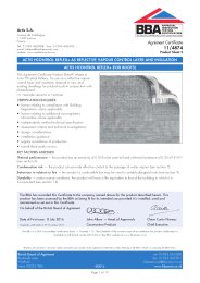 Actis S.A. Actis HControl Reflex+ as reflective vapour control layer and insulation. Actis HControl Reflex+ (for roofs). Product sheet 2