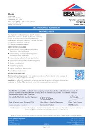 Sika Ltd. Sika hydrophilic waterstops. SikaSwell A2010. Product sheet 1