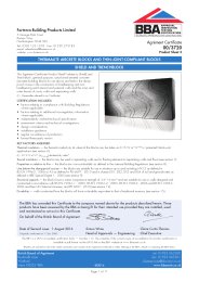 Forterra Building Products Limited. Thermalite aircrete blocks and thin-joint-compliant blocks. Shield and Trenchblock. Product sheet 3