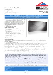 Forterra Building Products Limited. Thermalite aircrete blocks and thin-joint-compliant blocks. Hi-Strength 10 and High-Strength 10 Trenchblock. Product sheet 6