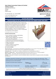 Saint-Gobain Construction Products UK Limited trading as Celotex. Celotex insulation. Celotex range of PIR insulation boards for timber-frame dwellings. Product sheet 1
