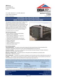 JUB d.o.o. JUB external wall insulation systems. Jubizol CR external wall insulation system (LWSF). Product sheet 1