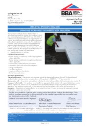 Springvale EPS Ltd. Springvale EPS roof insulation. Springvale Hydroshield for inverted roof insulation. Product sheet 2