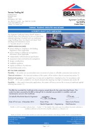 Tarmac Trading Ltd. Tarmac Trading grouted macadams. Ulticrete heavy duty surfacing. Product sheet 1
