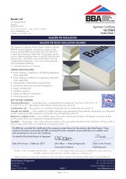 Bauder Ltd. Bauder PIR insulation. Bauder PIR roof insulation boards. Product sheet 1