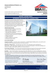 Arconic Architectural Products s.a.s. Arconic cladding panels. Reynobond architecture wall cladding panels. Product sheet 1