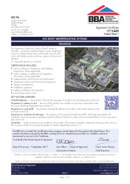 IKO Plc. IKO roof waterproofing systems. Pacoflex. Product sheet 1