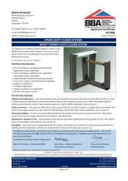 Epwin Group plc. Epwin cavity closer systems. Winfit Former cavity ...