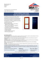 Munster Joinery Ltd. AluClad composite door systems. PassiV AluClad composite doorsets. Product sheet 1