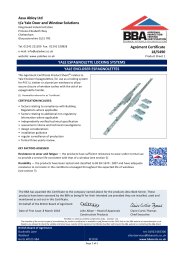 Assa Abloy Ltd t/a Yale Door and Window Solutions. Yale espagnolette locking systems. Yale encloser espagnolettes. Product sheet 1