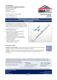 Assa Abloy Ltd t/a Yale Door and Window Solutions. Yale espagnolette locking systems. Yale shootbolts. Product sheet 2