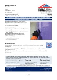 Whites Carpentry Ltd. Spray, roller or brush applied flexible membranes for durable airtightness. Passive purple brush and airtight white brush. Product sheet 2