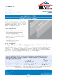 Eurocell Profiles Ltd. Eurocell cladding systems. Eurocell 125 shiplap cladding. Product sheet 1