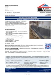 Rawell Environmental Ltd. Rawell waterproofing system. Rawmat HDB waterproofing system. Product sheet 1
