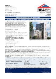 Valcan Architectural. Vitrabond rainscreen cladding systems. Vitrabond aluminium composite rainscreen cladding panels. Product sheet 1