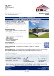 Cupa Pizarras. Cupaclad cladding systems. Cupaclad 101 and Cupaclad 201 cladding systems. Product sheet 1