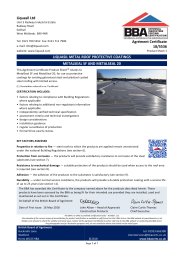 Liquasil Ltd. Liquasil metal roof protective coatings. Metalseal SF and Metalseal 20. Product sheet 1