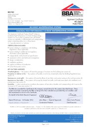IKO PLC. IKO roof waterproofing systems. Goldseal high performance T-O roof waterproofing systems. Product sheet 6