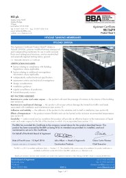 IKO plc. Hyload tanking membranes. Hyload 2000SA. Product sheet 2