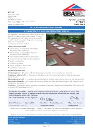 IKO PLC. IKO roof waterproofing systems. Ultra prevent T-O slate roof waterproofing systems. Product sheet 4