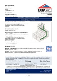 SMR Projects Ltd. Xypex Hydrophilic Waterstops. Hydroswell Bentostrip. Product sheet 1