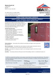 Marley Eternit Ltd. Marley Eternit breathable underlays. Marley Eternit universal vapour permeable underlay. For use in timber frame construction. Product sheet 3