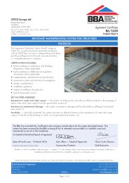 CETCO Europe Ltd. Bentonite waterproofing system for structures. Voltex ...