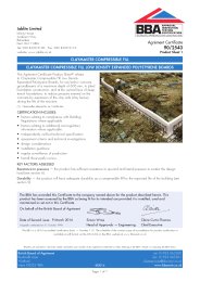 Jablite Limited. Claymaster compressible fill. Claymaster compressible fill low density expanded polystyrene boards. Product sheet 1