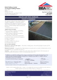 British Polythene Limited t/a Visqueen Building Products. Visqueen damp-proof membranes. Visqueen Ecomembrane. Product sheet 1