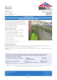 Keller Limited t/a Phi Group. Phi wall systems. Permacrib retaining wall system. Product sheet 1
