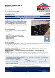 GCP Applied Technologies (UK) Ltd. GCP structural waterproofing membranes. Bituthene 4000 and 4000S. Product sheet 2