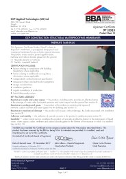 GCP Applied Technologies (UK) Ltd. GCP structural waterproofing membranes. Preprufe 160R Plus. Product sheet 10