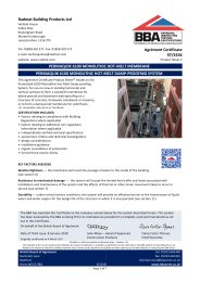 Radmat Building Products Ltd. PermaQuik 6100 monolithic hot melt membrane. PermaQuik 6100 monolithic hot melt damp-proofing system. Product sheet 2