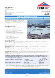 Imper Italia SpA. Rubberfuse waterproofing systems. Rubberfuse single-ply roof waterproofing systems using sintofoil membranes. Product sheet 1