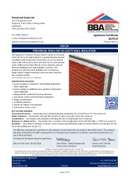 Provincial Seals Ltd. CWI 34. Provincial Seals CWI 34 cavity wall insulation. Product sheet 1