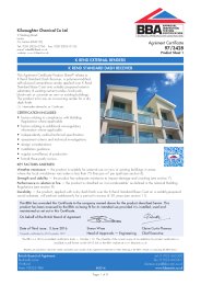 Kilwaughter Chemical Co Ltd. K Rend external renders. K Rend standard ...