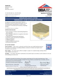 Icopal Ltd. Monarfloor acoustic flooring systems. Monarfloor 9, 18 and 22 acoustic deck systems. Product sheet 1