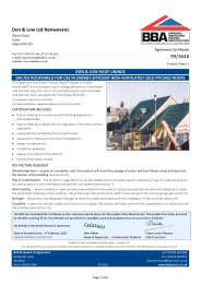 Don and Low Ltd Nonwovens. Don & Low roof lining. Daltex Roofshield for use in energy efficient non-ventilated cold pitched roofs. Product sheet 1
