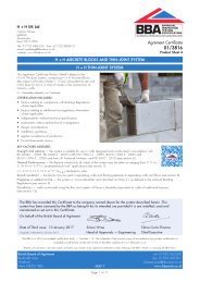 H + H UK Limited. H + H aircrete blocks and thin joint system. H + H thin-joint system. Product sheet 4