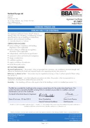 Norbord Europe Ltd. Norbord Sterling OSB. Sterling OSB/3 for sheathing. Product sheet 3