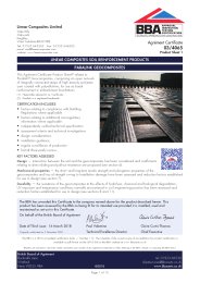 Linear Composites Limited. Linear composites soil reinforcement products. Paralink geocomposites. Product sheet 1