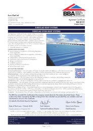 Euro Clad Ltd. Euroclad roof systems. Euroclad SF500 roof systems. Product sheet 1