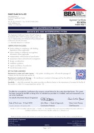 NAUE GmbH and Co KG. NAUE waterproofing systems. Bentofix BFG 5000 waterproofing system. Product sheet 1
