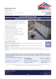 NAUE GmbH and Co KG. NAUE waterproofing systems. Bentofix X2 BFG 5300 waterproofing system. Product sheet 2