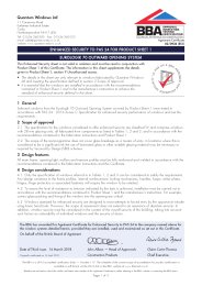 Quantum Windows Ltd. Enhanced security to PAS 24 for Product sheet 1. Eurologik 70 outward opening system