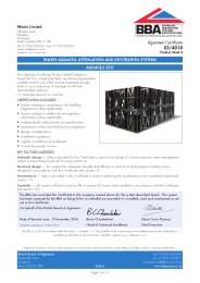 Wavin Limited. Wavin Aquacell attenuation and infiltration systems. Aquacell Eco. Product sheet 4
