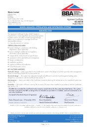 Wavin Limited. Wavin Aquacell attenuation and infiltration systems. Aquacell Eco. Product sheet 4