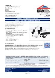 Polypipe Ltd t/a Polypipe Building Products. Marshall Tufflex rainwater systems. Marshall Tufflex half round gutter system. Product sheet 2